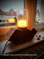 Design Tischlampe aus Echtholz | hochw. LED aus Glaskörper Sachsen - Radeberg Vorschau