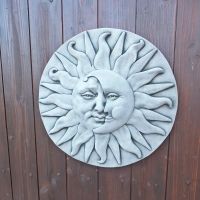Steinfigur Wandrelief Stein Sonne Mond Gartendeko Bild Nordrhein-Westfalen - Korschenbroich Vorschau