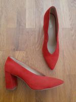 Original Michael Kors Pumps, Wildleder, mit Blockabsatz, 38, rot Frankfurt am Main - Bockenheim Vorschau