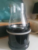 HERSTAL Lampe schwarz Glas Keramik Chrom Öllampe Schleswig-Holstein - Harrislee Vorschau