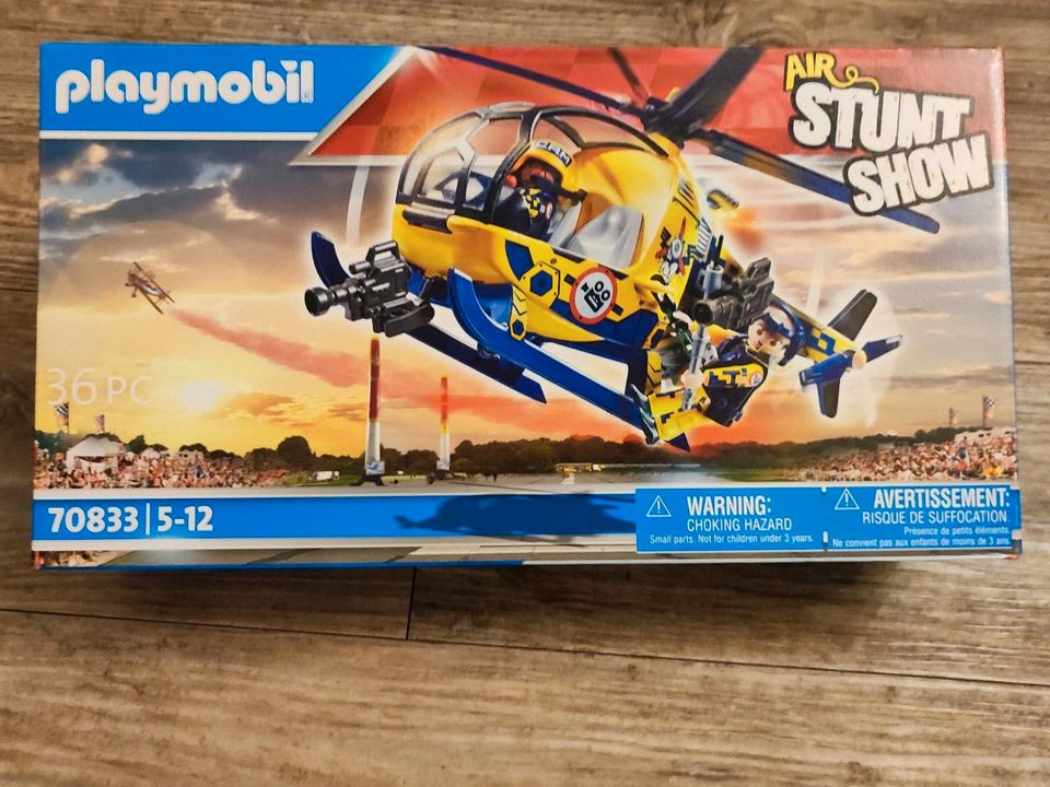 Playmobil Stuntshow Filmcrew Helikopter 70833 Neu in Berka/Werra
