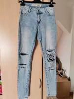 GR XS 34 Skinny Ripped Jeans Blau Hellblau Hose Leipzig - Schönefeld-Abtnaundorf Vorschau