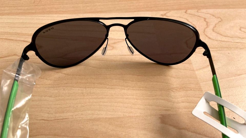 Sonnenbrille Uvex Style verspiegelt schwsrz grün in Karlshuld