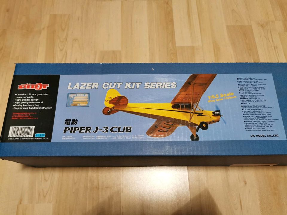 Pilot Piper J-3 Cub Lazer Cut Baukasten, Modellbau, Modellflug in Remagen