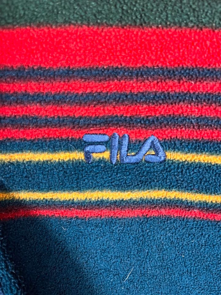 Vintage Fila Fleece Half-Zip Sweater - Retro Pulli -90s - Gr. M-L in Neuenhaus