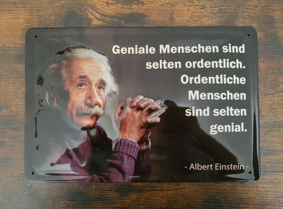 Albert Einstein Blechschild Spruch Lebensweisheit Schild #1060 in Bielefeld