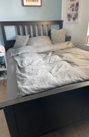 IKEA HEMNES Bett mit Lattenrost 140x200 schwarz-braun Niedersachsen - Stade Vorschau