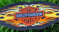 Harley Davidson Flammen Aufnäher Patch Emblem Kutte Sportster HD Bayern - Mönchsroth Vorschau