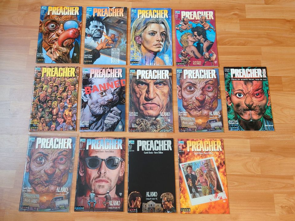 Preacher, Deutsch, Komplett Nr. 1–34, Variant Cover in Herten