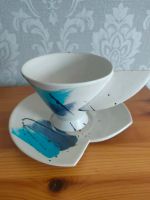 Tasse mit Untertasse Design Kunsthandwerk Keramik Unikat Hessen - Petersberg Vorschau