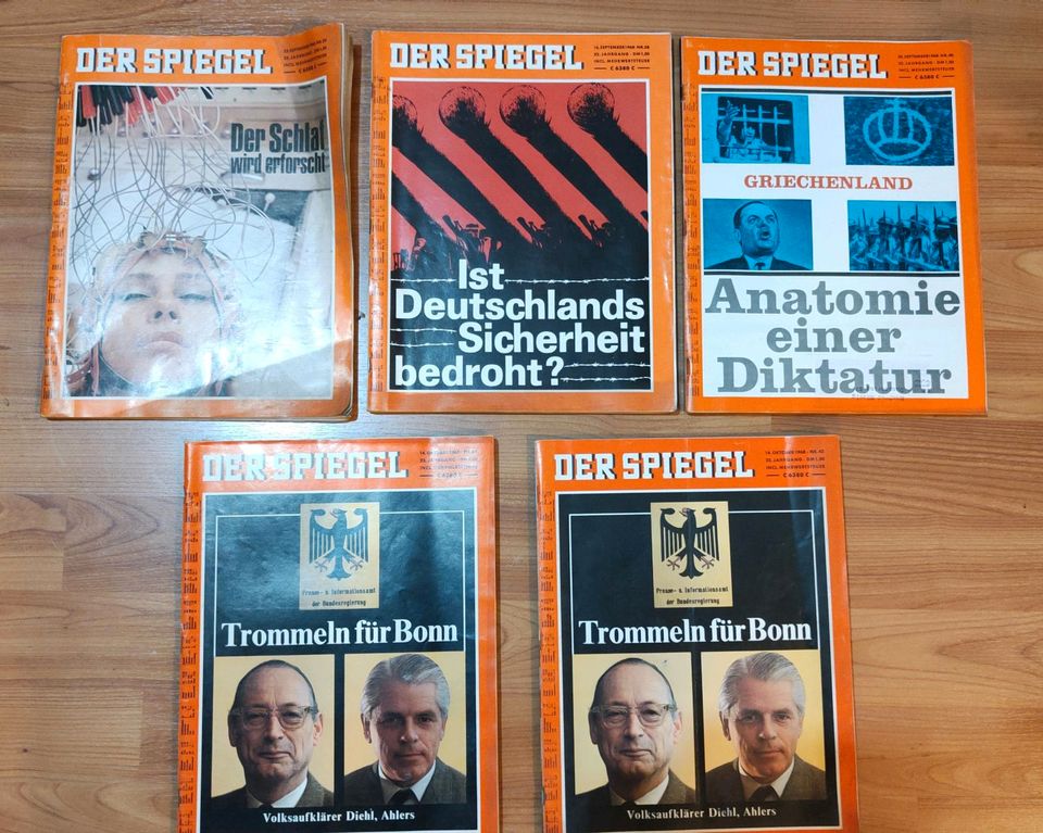 Alte Zeitschriften von 1968 DER SPIEGEL in Eschborn