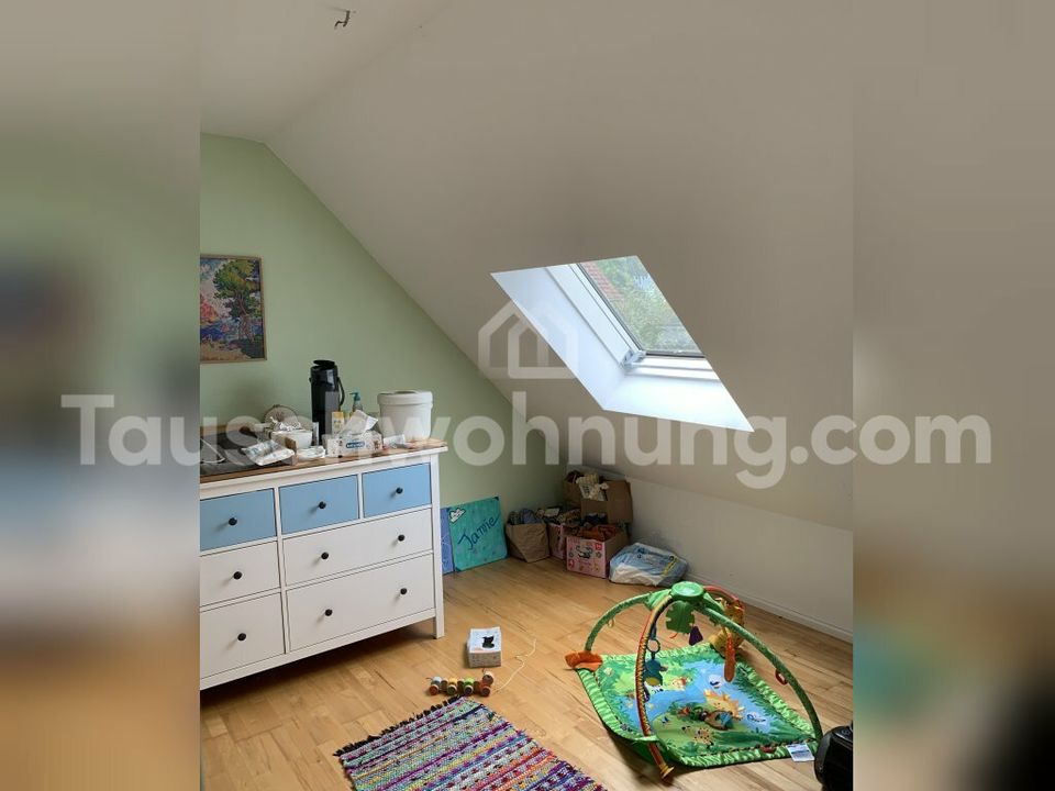 [TAUSCHWOHNUNG] super helle Maisonette, 3,5 Zimmer, EBK, Balkon ins Grüne in Köln