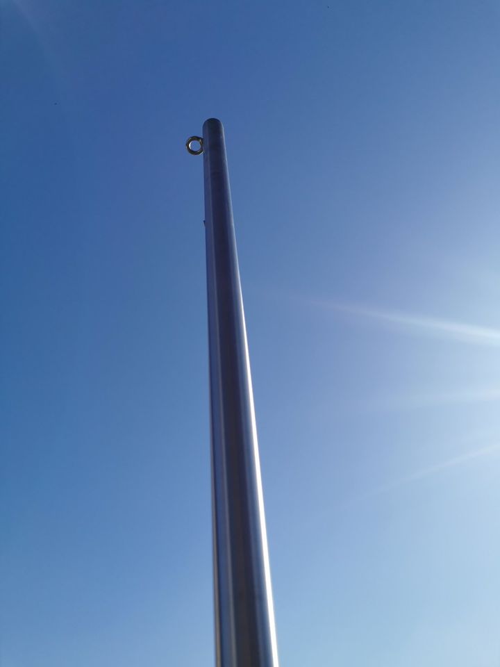 Sonnensegelmast Rundmaterial 48,3 mm aus Edelstahl 3m inkl. Hülse in Rathenow