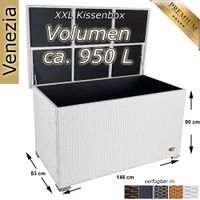 Auflagenbox/Kissenbox/Gartenbox/Gartentruhe 950L Rattan – weiß Bayern - Alzenau Vorschau