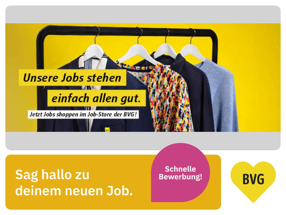 Job-Shopping im BVG-Job-Store (m/w/d) (BVG) in Berlin Mechaniker Anlagenmechaniker Elektroniker Elektrotechniker in Berlin