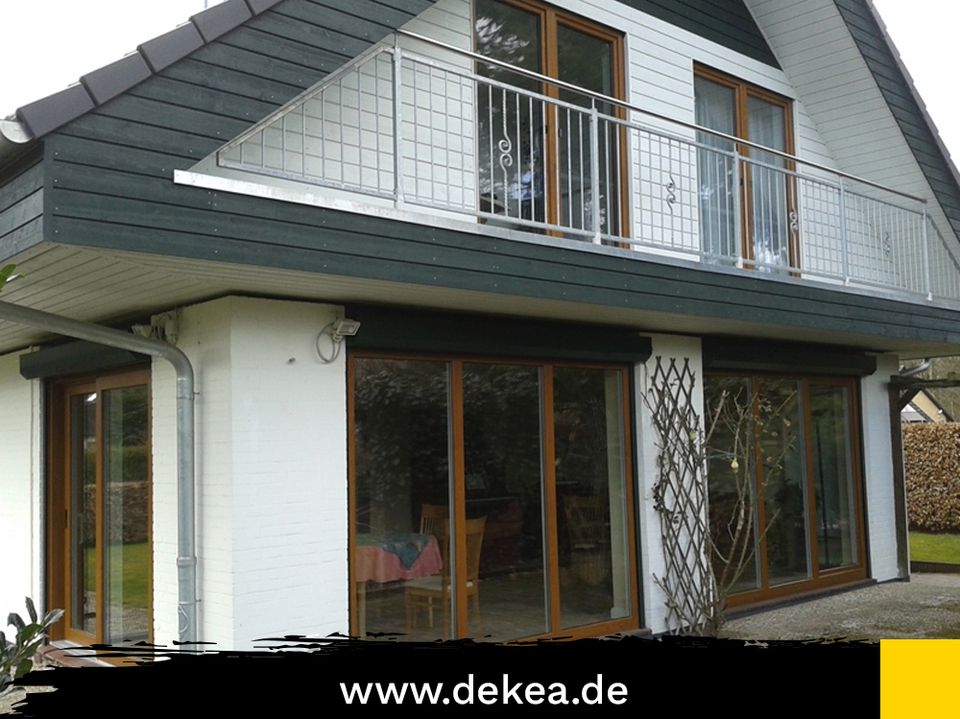 Balkontür aus Polen Kunststofffenster 750 x 1950 mm PVC Terrassentür nach Maß Hersteller ALUPLAST Kunststoff Tür Fenster bis zu boden Flügelfenster in Dresden