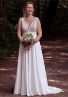 Brautkleid Boho Vintage Bianco Evento ivory Cappuccino L Brandenburg - Mittenwalde Vorschau