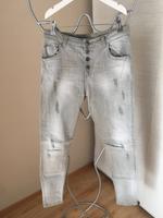 Maryley Italy Skinny Jeans hellgrau XS Stretch Bayern - Schwarzenbruck Vorschau