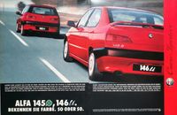 Alfa Romeo 145 146 Reklame Berichte ti 1,7 16V Zender 1,4T,Spark Hessen - Hanau Vorschau