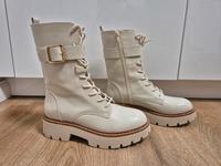 Catwalk boots Stiefeletten 39 beige Creme Niedersachsen - Obernkirchen Vorschau