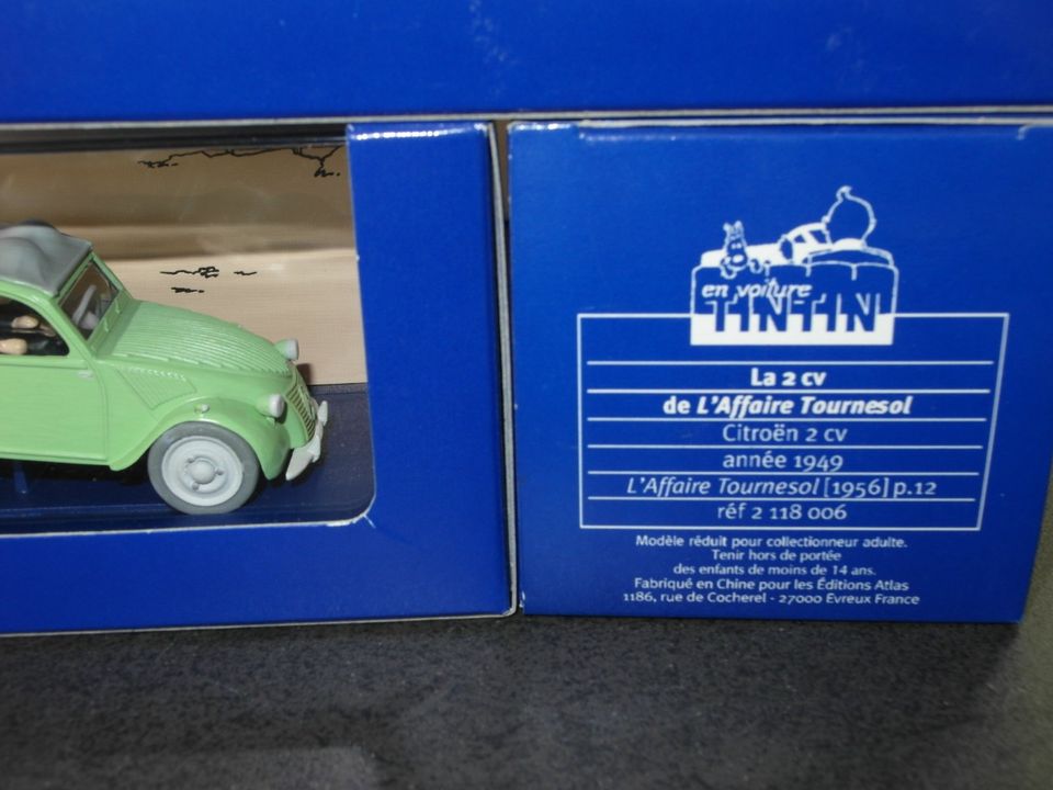 Tim und Struppi, Citroen 2CV Ente, 1:43 in Baden-Württemberg