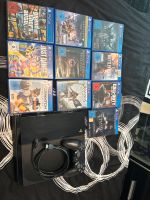PlayStation 4 mit Kabel und Kontroller+10 Spiele Baden-Württemberg - Haßmersheim Vorschau