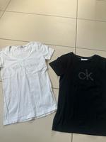2 Calvin Klein T-Shirt schwarz u weiß Gr S Bayern - Coburg Vorschau