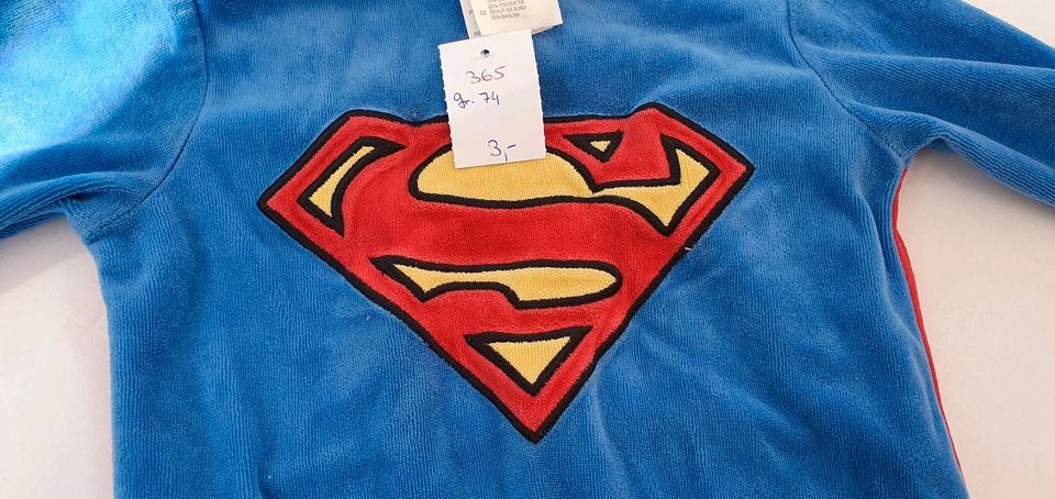 H&M Superman Gr. 74 Schlafanzug Overall Nikkistoff in Hamburg