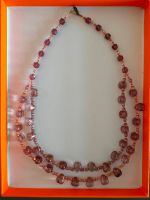 Zweireihige Perlenkette, Halskette aus rosa-farbenen Glasperlen Berlin - Mitte Vorschau