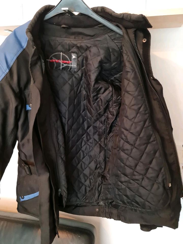 BÜSE Textil-Motorradjacke. Schwarz/Blau. Größe M. in Landshut