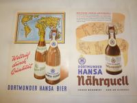 Dortmunder Hansa Bier Plakate Reklameschild Brauerei Werbung Niedersachsen - Uplengen Vorschau