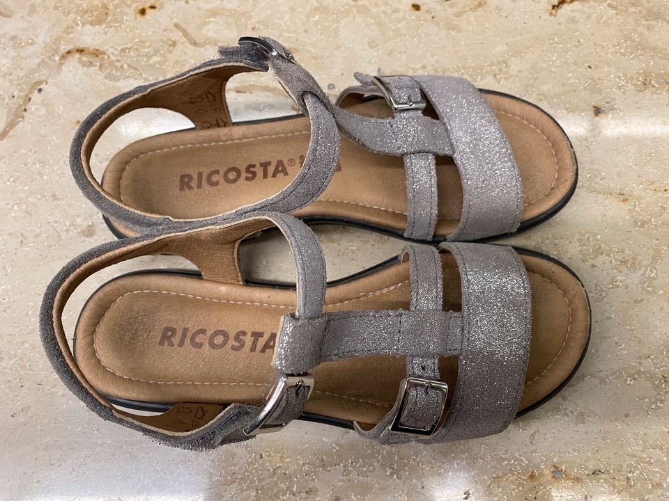 Sandalen für Mädchen - silber - Gr. 34 - Ricosta in Kelkheim