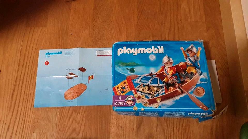 Playmobil 4295 Piraten Schatztransport im Ruderboot + Ausrüstung in Wiesbaden