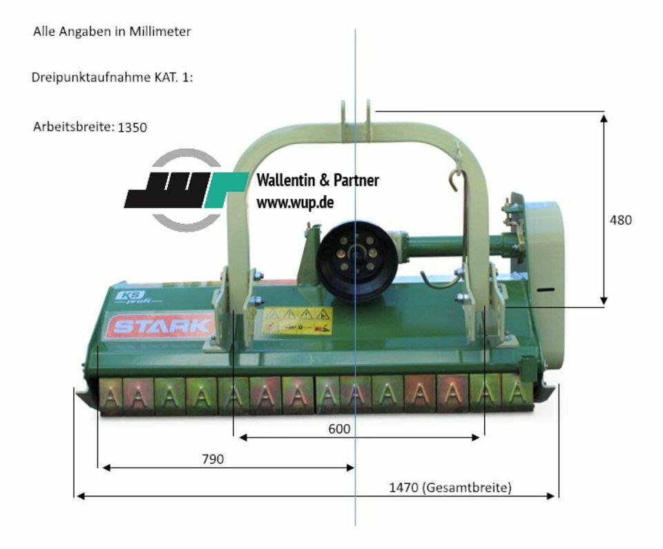 Mulchgerät KS135 ✓ STARK Profi Schlegelmulcher KAT.1 ✓ NEU! in Wesenberg