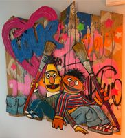 Kunstwerk von Tom Boston - Ernie und Bert in Love Nordrhein-Westfalen - Erkelenz Vorschau