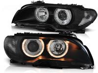 Scheinwerfer Angel Eyes für BMW E46 Coupe Cabrio 03-06 Schwarz Brandenburg - Werneuchen Vorschau