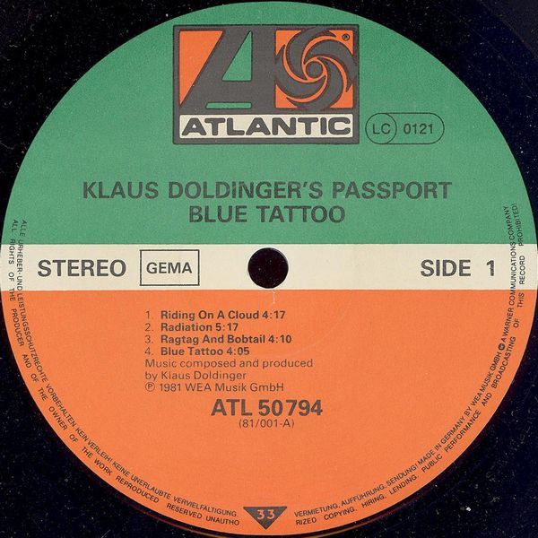 Klaus Doldinger / Passport  ‎– Blue Tattoo - Vinyl LP in Mülheim (Ruhr)