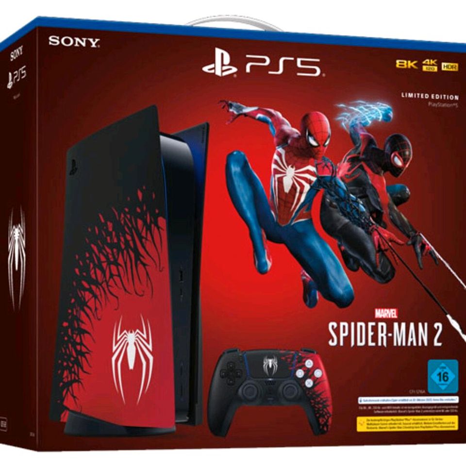 PS5 PS 5 Disc Edition Spiderman Edition NEU OVP RAR in Engelsberg