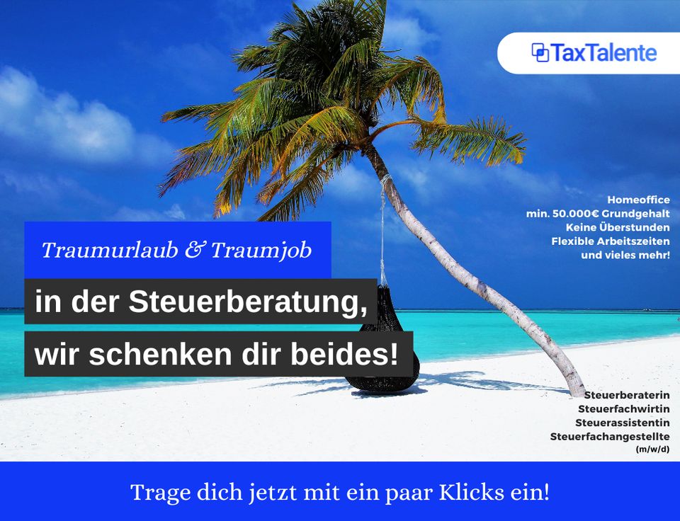 Traumurlaub & Traumjob in der Steuerberatung in Eitorf in Eitorf