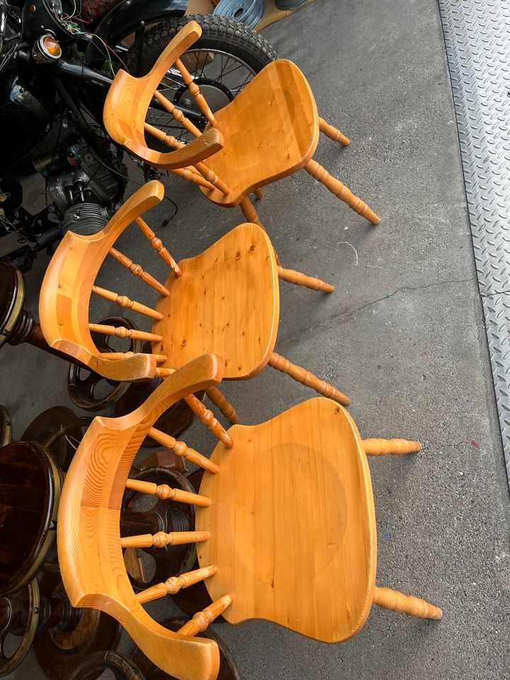 3 Kaptainchairs, vollholz Stühle in Reutlingen