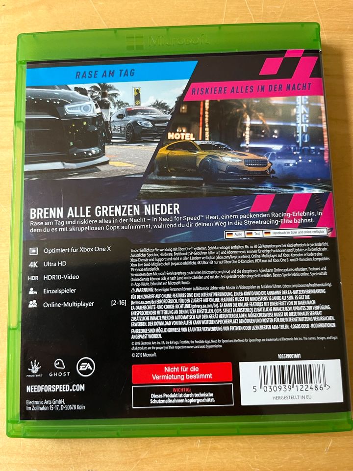 X Box one Need for Speed NEU in Mönchengladbach