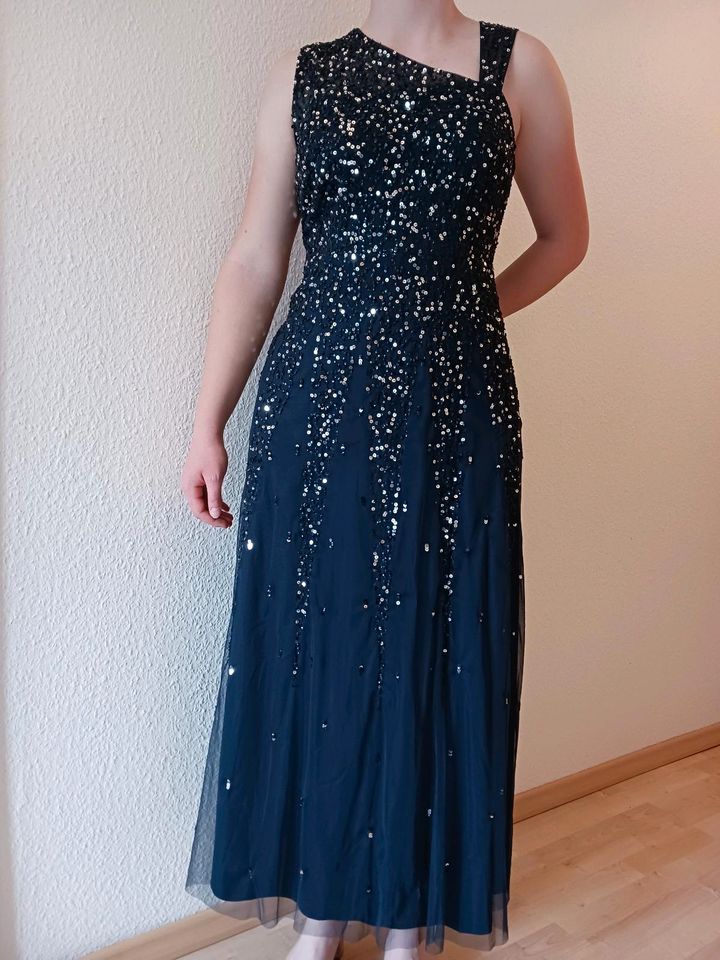 Kleid festlich dunkelblau Gr. 46 in Dülmen