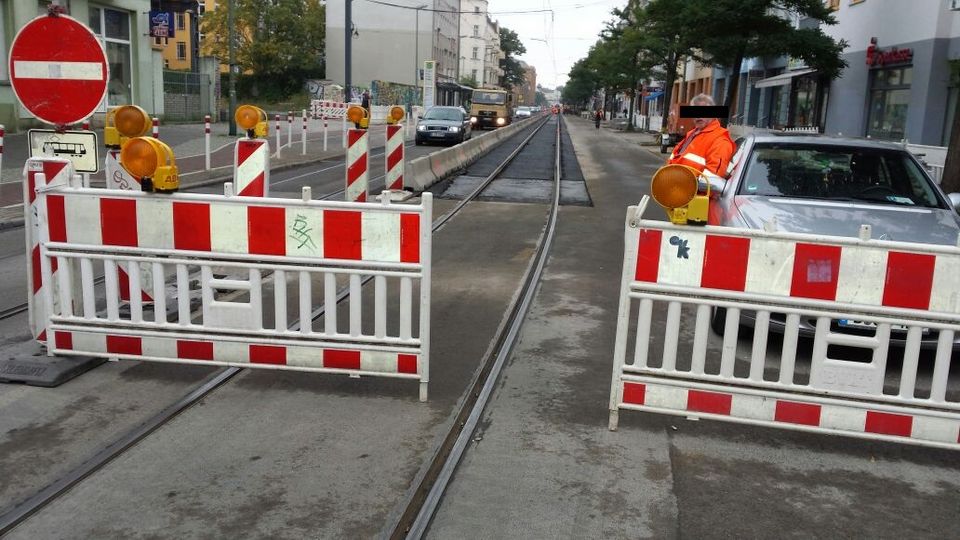 Schrankenwärter für die Berliner Straßenbahn in Berlin