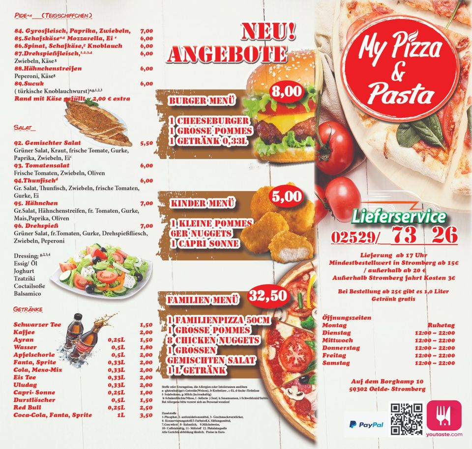 Werbung (Reklam), Dönerladen, Pizzeria, Imbiss in Singen