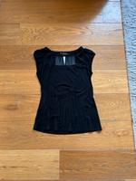Shirt Comma Schwarz Gr. 38, tlw transparent Hessen - Maintal Vorschau