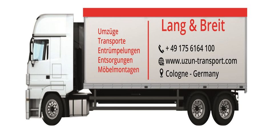 Transporte, Umzüge, Montage Möbel, gut und günstig, D, EN, ES in Köln