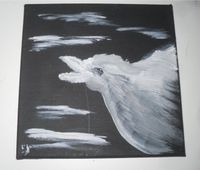 Bild Gemälde Acryl VOGEL 20x20 NEU UNIKAT Weihnachten Rheinland-Pfalz - Ramstein-Miesenbach Vorschau