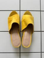 H&M Sandalen mit Absatz, senfgelb, 38 Bochum - Bochum-Ost Vorschau