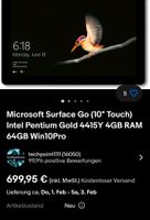 Vk Microsoft Surface Go, 10", 4415Y, 4GB, 64GB, Win10Pro Baden-Württemberg - Alpirsbach Vorschau