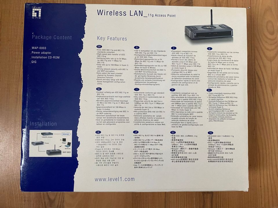 LEVEL ONE WLAN Access Point WAP-0003 / NEU in Selm